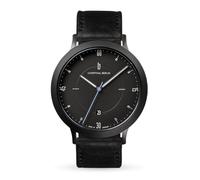 Lilienthal Berlin Zeitgeist Automatik Uhr All Black - hochwertige Herrenuhr am schwarzen Lederarmband aus Chirurgenstahl mit einem Automatikwerk & Saphirglas - 42,5 mm