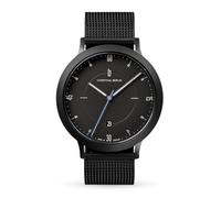 Lilienthal Berlin Zeitgeist Automatik Uhr All Black - hochwertige Herrenuhr am schwarzen Mesh Armband aus Chirurgenstahl mit einem Automatikwerk & Saphirglas - 42,5 mm