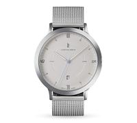 Lilienthal Berlin Zeitgeist Automatik Uhr All Silver - hochwertige Herrenuhr am silbernen Mesh-Armband aus silbernem Chirurgenstahl mit einem Automatikwerk & Saphirglas - 42,5 mm