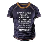 LILIHOT Fitness T-Shirt Herren Rundhals Summer Tops Modisch Print Unterhemd Herren Gummizug Trainingsshirt Herren Freizeithemden Für Herren Herren Oberteile Slim Passform OutdoorHemd Herren