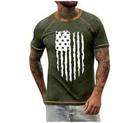 LILIHOT Fitness T-Shirt Herren Rundhals Tops Trendy Drucken Hawaiihemd Herren Kurzarm Workout Wanderhemd Herren Freizeithemden Für Herren Overall Herren Reguläre Outdoor Hemd Herren
