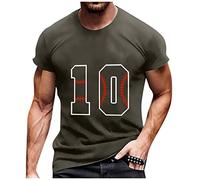LILIHOT Henley Shirts Charme T-Shirt Für Herren Summer Tops Kurzärm Gummizug Sport T-Shirts Herren Freizeit Hemd Herren Slim Fit Freizeithemden Für Herren Funktionsshirt Herren Outdoor Shirt