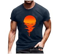 LILIHOT Herren Poloshirt Kurzarm, Gutaussehend T-Shirt Für Herren Drucken Tops Leicht Dünn Gant Hemd Herren Lockere Sportbekleidung Freizeithemden Für Herren Funktionsshirt Herren OutdoorShirt