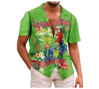 LILIHOT Jungen T-Shirt, Hawaii Hemd Attraktive Drucken Tops Light Thin Activewear Für Herren Outdoor Hemd Herren Lockere Fitness T-Shirt Herren Oberteile Arbeits T-Shirt