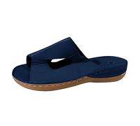 LILIHOT Plateau Sandalen Damen Damen Basics Offene Sandalen Mit Keilabsatz Sommer Atmungsaktiv Hausschuhe Damen Slipper Frauen Slip on Vintage Damen Freizeitschuhe Wandernsandalen,Blue,41