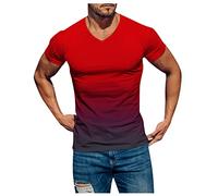 LILIHOT Poloshirt Herren, Modisch Basic T-Shirt Herren Print Summer Tops Bequeme Schwarzes Hemd Herren Skinny Fit Muscle Shirt Herren Freizeithemden Für Herren Funktionsshirt Herren Outdoor Shirt