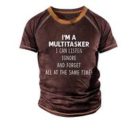 LILIHOT Sommer T-Shirt Herren Rundhals Summer Tops Ausgereift Print Leinenhemd Herren Elastisch Sweatshirt Herren Freizeithemden Für Herren Clothing Skinny Fit Outdoor Hemd Herren