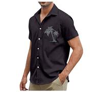 LILIHOT T-Shirt Herren, Hawaii Hemd Ausgereift Print Baumwoll T-Shirt Herren Baggy Sweat Shirt Herren Outdoor Hemd Herren Universal Baumwoll T-Shirt Herren Overall Arbeits T-Shirt