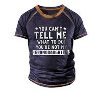 LILIHOT T-Shirt Herren Rundhals Baumwoll T-Shirt Herren Chic Print Hemd Herren Kurzarm Dehnbar Trainingsshirt Herren Freizeithemd Herren Funktionsshirt Herren Kurzarm Universal Outdoor Hemd Herren