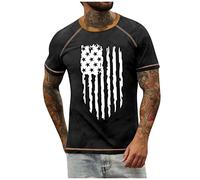 LILIHOT T-Shirt Herren Rundhals Tops Elegant Print Trachtenhemd Herren Slim Fit Leicht Dünn Muskelshirts Herren Freizeithemden Für Herren Herren Oberteile Slim Passform Outdoor Hemd Herren