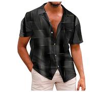 LILIHOT T-Shirt Jungen, Sommerhemd Herren Schön Print Summer Tops Breathable Sweat Shirt Herren Freizeithemden Für Herren Lockere T-Shirt Herren Slim Fit Oberteile Arbeits T-Shirt