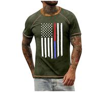 LILIHOT T-Shirts Für Herren Rundhals Baumwoll T-Shirt Herren Schön Print Sommerhemd Herren Leicht Dünn Activewear Für Herren Freizeithemd Herren Clothing Casual Outdoor Hemd Herren