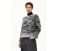 ARMEDANGELS Damen Pullover aus Bio-Woll Mix LILIRIAA ZEBRARAA Loose Fit Silver Melange-Steel Melange M