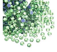 Liliume 2880Stk. Hotfix Strasssteine 2.8mm Hotfix Glas Steine für Kleidung Schuhe DIY Handwerk（SS10-Lt.Hellgrün）