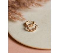 lille mus Creolen 'Perlenkordel' 925 Silber / vergoldet Gold Small