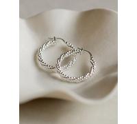 lille mus Creolen 'Perlenkordel' 925 Silber / vergoldet Silber Large