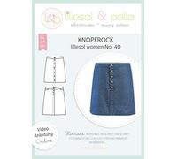 lillesol & pelle Schnittmuster lillesol Women No.40 Knopfrock in Größe 34-50 zum Nähen mit Foto-Anleitung und Video