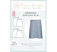 lillesol & pelle Schnittmuster lillesol Women No.48 Jerseyrock in Größe 34-50 zum Nähen mit Foto-Anleitung und Video