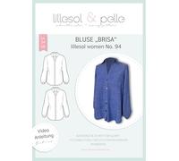 lillesol & pelle Schnittmuster lillesol Women No.94 Bluse "Brisa" in Größe 34-58 zum Nähen mit Foto-Anleitung und Video