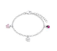 Lillifee Armband 9082414 Marienkäfer Schmetterling & Kleeblatt Silber 925