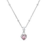 Prinzessin Lillifee Silber Mädchen Kinder Halskette mit rosa Stern-Anhänger, Kommt in Schmuck Geschenk Box