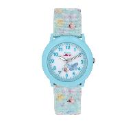 Prinzessin Lillifee Quarzuhr Mädchen 2037732, Türkis, Textilband 13,5–18 cm, Kristall synth.