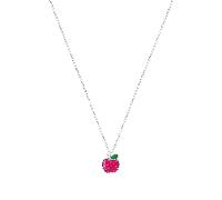 Prinzessin Lillifee Kette mit Anhänger für Mädchen, Silber 925, 35+3 cm, silber, Apfel-Anhänger, Geschenkidee, kommt in Schmuck Geschenk Box, 2040633