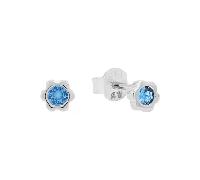 Ohrstecker Mädchen, Hellblau, onesize, Geburtsstein, 4 mm, Rot 2038732