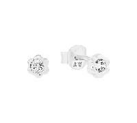 Ohrstecker Mädchen, Weiß, onesize, Geburtsstein, 4 mm, Rot 2038733