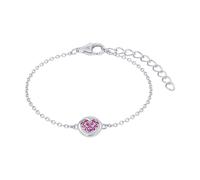 Prinzessin Lillifee Armband 925 Sterling Silber Mädchen Kinder Armschmuck, mit Zirkonia synth., 12+3 cm, Silber, Herz, Kommt in Schmuck Geschenk Box, 2037924