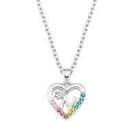 Lillifee Mädchen Buchstabenkette N 2027887 Silber Zirkonia bunt