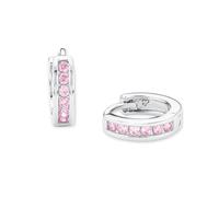 Prinzessin Lillifee Kinder-Creolen 925 Silber rhodiniert Zirkonia rosa - 2016524