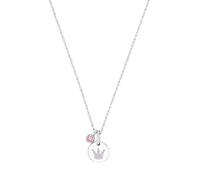 Prinzessin Lillifee Kette mit Anhänger 925 Sterling Silber Mädchen Kinder Halsschmuck, mit Zirkonia synth., 35+3 cm, Rosa, Krone, Kommt in Schmuck Geschenk Box, 2038744