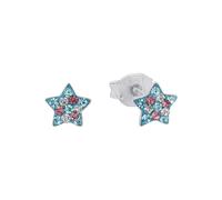 Prinzessin Lillifee Ohrringe 925 Sterling Silber Mädchen, Kinder Ohrschmuck, mit Preciosa, Multicolor, Stern, Kommt in Schmuck Geschenk Box