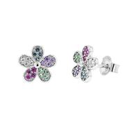 Lillifee Mädchen Ohrstecker 2101031 Blume Silber 925 Zirkonia bunt