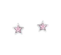 Prinzessin Lillifee Ohrstecker Stern 925 Sterling Silber mit Zirkonia (synth.) Rosa Geschenkbox