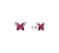 Prinzessin Lillifee Ohrstecker Schmetterling 2034006 Silber 925 Preciosa Pink für Mädchen