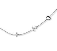 LillyMarie Sterlingsilber Halskette Mit Kreuz Anker Herz Anhänger Symbolisiert Glaube Liebe Hoffnung