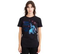 Lilo and Stitch Damen New Year, Happy Me Ladies Shirt, Black, Schwarz, XXL EU