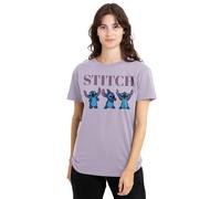 Lilo and Stitch Damen Poses Ladies Shirt, Lavendar, Lavendar, S EU