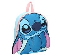 Lilo e Stitch Rucksack 3D Stitch Fluffy Friends von Disney - Rucksack für Kinder | Schule | Kindergarten - Farbe Hellblau Rosa - Maße 32 x 26 x 11 cm
