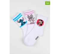 Lilo & Stitch 3er-Set: Socken "Lilo & Stitch" in Weiß - Größe 23-26 | Babysocken Strumpfhosen