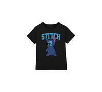 Lilo & Stitch Classic Pose Unisex Kids T Shirt, Black, 3-4 Years