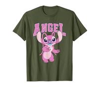 Lilo & Stitch Cool Angel T-Shirt, Herren, Olivgrün, M