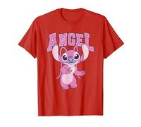 Lilo & Stitch Cool Angel T-Shirt, Herren, Rot, 3XL
