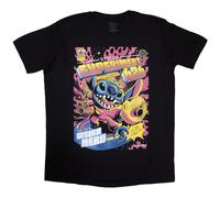Lilo & Stitch Unisex-Erwachsene Experiment 626 T-Shirt, Schwarz , XXL