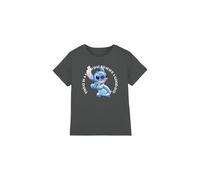 Lilo & Stitch Good Day Unisex Kids T Shirt, Charcoal, 12-13 Years