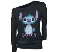 Lilo & Stitch Graffiti Langarmshirt schwarz in XL