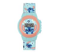 Stitch Blue Digital Quarz Uhr LAS4082ARG, blau, Disney