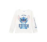 Lilo & Stitch Longsleeve "Lilo & Stitch" in Weiß - Größe 104 | Kinder Longsleeves